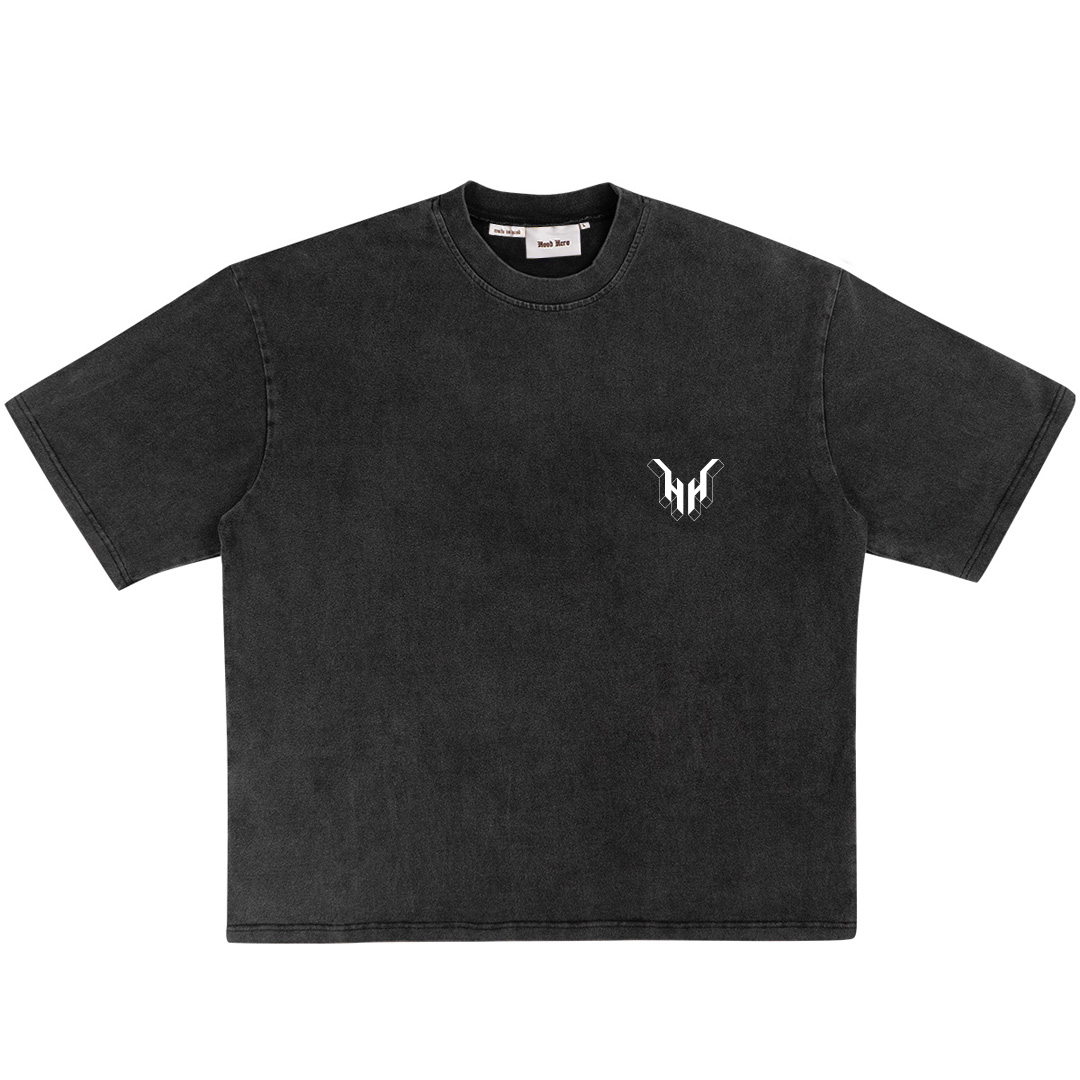 Vintage T-shirt Fly - Black/White